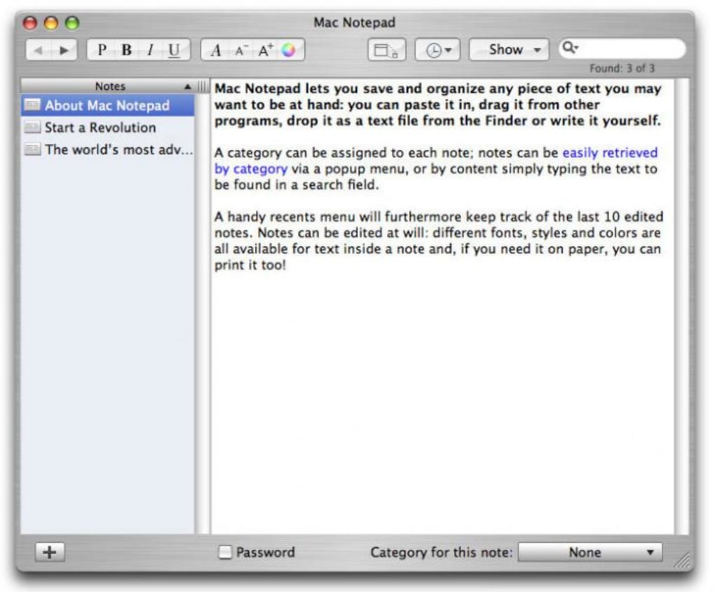 Notepad equivalent for mac